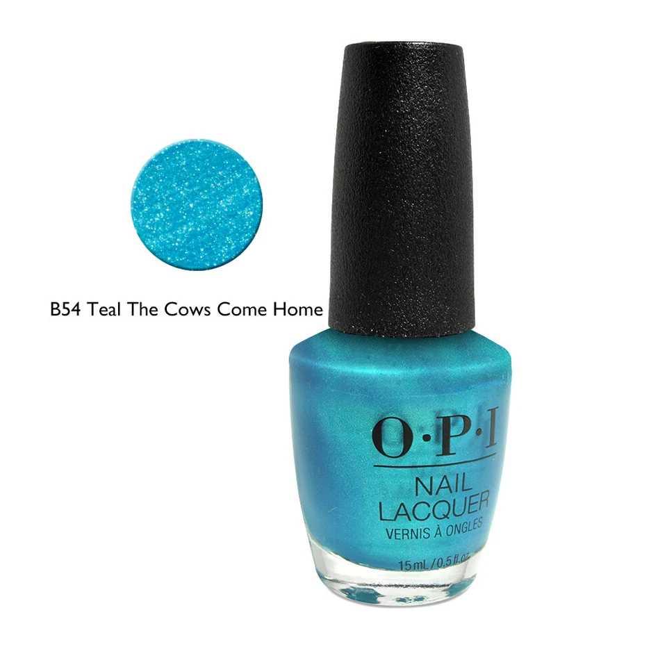 Esmalte de uñas OPI B54 verde azulado The Cows Come Home 0,5 oz Foto 1 de 1