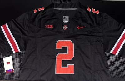 BLACKOUT Caleb Downs Ohio State OSU Jersey Buckeyes Stitched 2 FUSE Stitched - Image 1 of 4