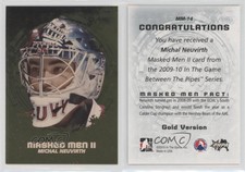 2009-10 ITG Between the Pipes Men II Gold Michal Neuvirth #MM-14 Rookie RC