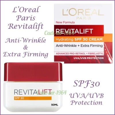L'Oreal Paris Revitalift Hydrating SPF 30 Anti-Wrinkle & Extra Firming Cream NEW - Image 1 of 4