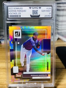 2022 Donruss German Marquez Voltage SP /25 GMG Graded 10 Gem Mint 💎 Rockies 
