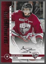 2013 Jason Dickinson ITG In The Game Draft Prospects Auto Gold /20 