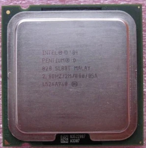 Intel Pentium D Dual Core Processor 820 2.8GHz 2M 800 Mhz CPU LGA775 SL88T x64 - Picture 1 of 1