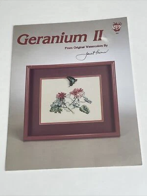 Green Apple Geranium II by Janet Powers Cross Stitch Pattern - Image 1 of 4