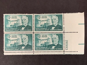 1961 SC #1184 4 Cent PB Senator George W. Norris, LR 26993 - Picture 1 of 4