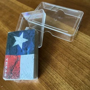 State of Texas Flag Playing Cards Sealed New with Hard Plastic Case - Picture 1 of 6