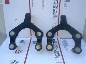 2007-2024 Jeep Wrangler JL Front Bumper Tow Hooks Pair Black OEM 68268936AB JK - Bild 1 von 10