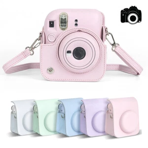 For Instax Mini 12 Camera Case PU Soft Protective Case for Fujifilm Camera Bag - Picture 1 of 26