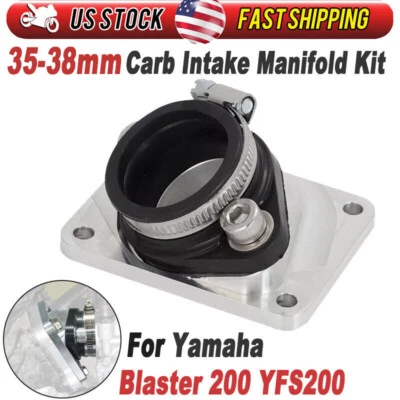 Kit de colector de admisión de carburador control de flujo 35 mm-38 mm para Yamaha Blaster 200 Pro 88-06 Foto 1 de 4