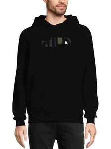 FELPA CON CAPPUCCIO GIROCOLLO FILA FAM0511 MEN BUSWILLER HOODY BLACK - Foto 1 di 2
