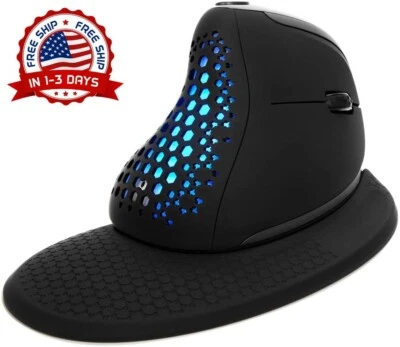 Ratón vertical ergonómico inalámbrico con pantalla OLED y rueda para el pulgar Foto 1 de 4