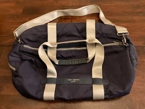 DOLCE & GABANNA LIGHT BLUE GYM DUFFLE BAG PREOWNED - Picture 1 of 6