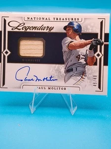 Panini National Treasures Paul Molitor Auto Legendary Lumber Signatures /49 - Picture 1 of 2