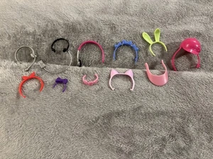 Vintage Barbie And Misc Headphones, Headbands, Visor - Picture 1 of 4