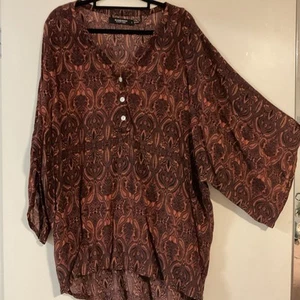 Ellis & Dewey Black Label Designer Woman’s Blouse Size L - Picture 1 of 13