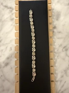 Vintage Rosenarmband Sterlingsilber SA 925 Handarbeit in Italien 7" 12g - Bild 1 von 7