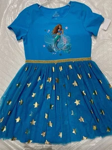 NWT Disney The Little Mermaid Metallic Tulle Dress Size XL 14 - Picture 1 of 2