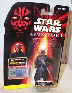 1998 HASBRO STAR WARS EPISODE I DARTH MAUL JEDI DUEL LIGHTSABER COMMTECH 84088 - Picture 1 of 3