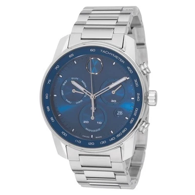 Reloj de cuarzo Movado 3600865 para hombre audaz verso esfera plateada Foto 1 de 4