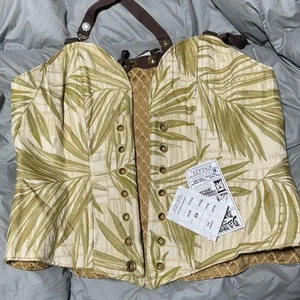 Damigella in questo abito corsetto crossfire in felce ragazza foglia tropicale 41" nuovo con etichette - Foto 1 di 4