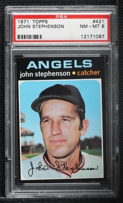 1971 Topps John Stephenson #421 PSA 8 - Image 1 of 2