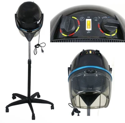 Professional 1300W Hair Bonnet Dryer Hot Perm Adjustable Height Salon Use - Image 1 of 4