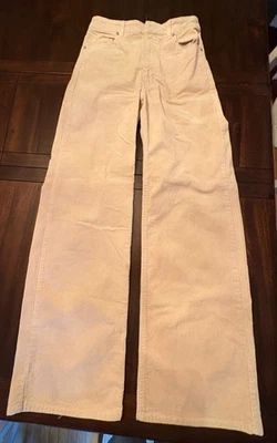Pantalones de pana beige de pierna ancha para amantes de la moda peculiares talla 4 Foto 1 de 4