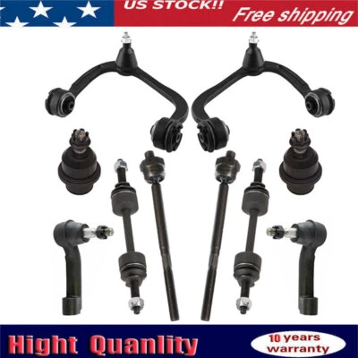 4WD Front Control Arms Tierods Kit for 2009 2010 2011 2012 2013 2014 Ford F-150 - Image 1 of 4