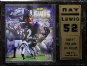 12x15 Stat Plaque - Ray Lewis Baltimore Football - Picture 1 of 1