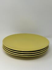 Martha Stewart 10 1/2 Inch Yellow Dinner Plates Exclusively By Macy ~ Set Of 4