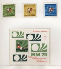 Mauritania 1974 Mondiali di calcio serie cpl e BF integra MNH T1467