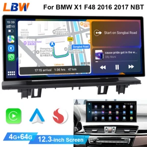 12.3'' Ultra-thin Screen Android Car GPS Media Wifi For BMW X1 F48 2016 2017 NBT - Imagen 1 de 19