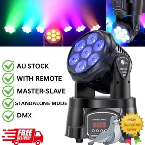 Laser Beam LED Moving Head Stage Light DMX RGBW DJ Disco Spotlight Dance AU SHIP - Picture 1 of 10