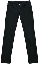 Diesel Matic Women's Denim Jeans Dark Grey Cotton Pocket Zip Size 27/32 Genuine