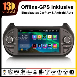 8-Kern Android 13 Autoradio Navi DSP SWC RDS FM Fiat Fiorino Citroen Nemo Bipper - Bild 1 von 16