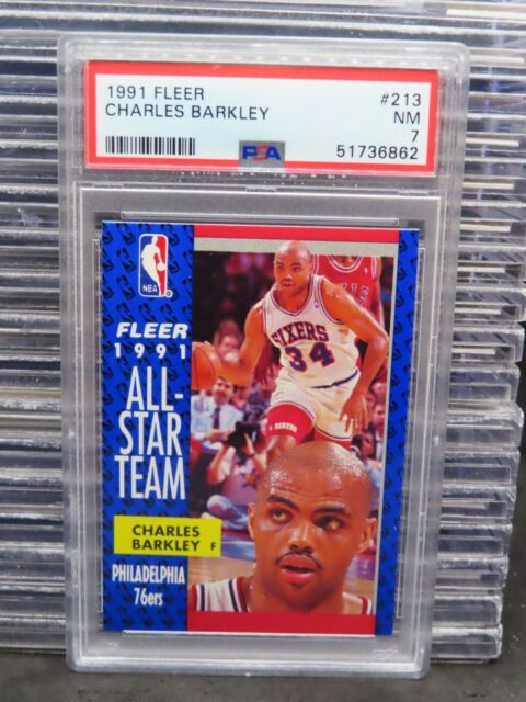 1991-92 fleer basketball Tony's pizza s-15 Charles Barkley CSG