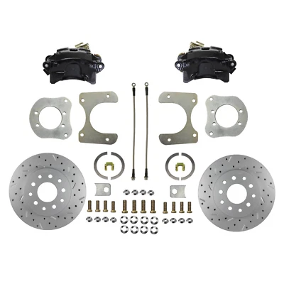 Kit de conversión de freno de disco trasero para Jeep Wrangler, Cherokee perforado Rtr negro Clpr Foto 1 de 4