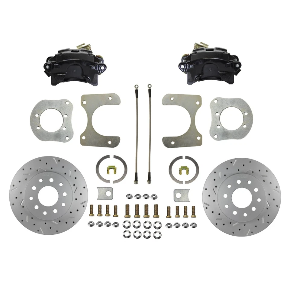 Kit de conversión de freno de disco trasero para Jeep Wrangler, Cherokee perforado Rtr negro Clpr Foto 1 de 4