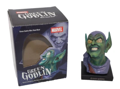 Mini busto cabeza Duende Verde Marvel 4" #144/5000 Diamond Select nuevo en caja Foto 1 de 4