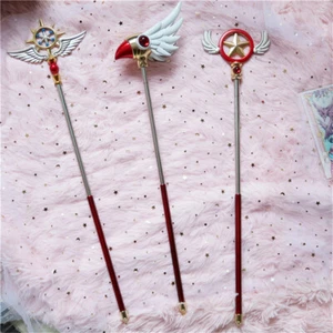 Card Captor Sakura Alloy Magic Wand Cosplay Props Anime Collection Toy Gift 52cm - Picture 1 of 15