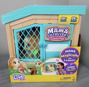 SPEDIZIONE IL GIORNO SUCCESSIVO Little Live Pets MAMMA SORPRESA cavia capanna e 3 bambini nuovi - Foto 1 di 1