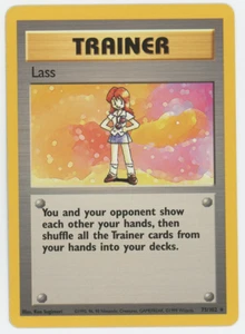 Lass 75/102 Casi Nuevo LP MP HP Raro Juego Base Tarjeta Pokémon 1999 WOTC Ilimitado - Imagen 1 de 7