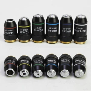 4X 10X 20X 40X 60X 100X 195 Achromatic Objective Lens for Biological Microscope - Picture 1 of 25