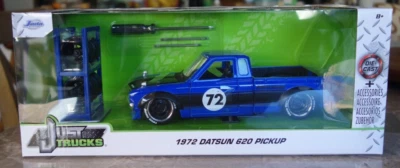 Camionetas Just Jada 1:24 1972 Datsun 620 pickup azul Foto 1 de 4