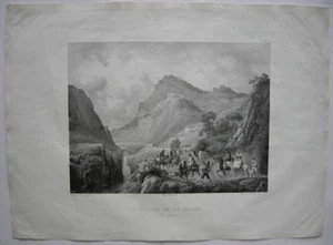Val de Segre Katalunya Oliana Lerida Orig Lithografie Engelmann 1827 Espana - Bild 1 von 4