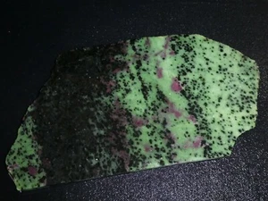 Rubí y Zoisita -- 7 1/4" x 4 "--áspero para cableado-pantalla -ciencia-geología - Imagen 1 de 3