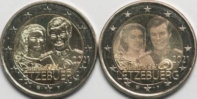 Luxembourg 2 x 2 euro 2021 Wedding (#7798) - Image 1 of 3