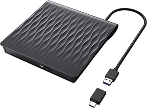CD Laufwerk Extern USB 3.0 & Type-C, 2024 Upgrade Externes DVD Laufwerk für Lapt - Bild 1 von 7