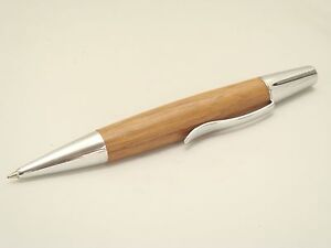 JCF Solid Wood Teak Wooden Twist Rollerball Pen Free velvet Pouch