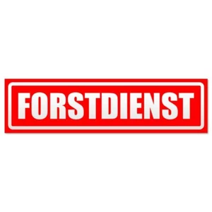 Forstdienst invertiert Magnetschild Schild magnetisch - Picture 1 of 25